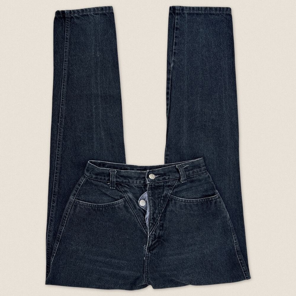 Vintage‎ Western Stoney River Rocky Mountain Black Jeans 9/10 - Size 25 x 32